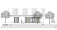 Ansicht Westen - Schwellenloser Bungalow – Neubau zum Erstbezug