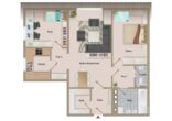 Grundrissplan - 3-ZKB Eigentumswohnung in zentrumsnaher Lage