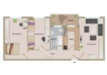 Grundriss - Zentrale 3-Zimmerwohnung mit tollem Blick