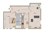 Grundriss - Charmante 2-Zimmerwohnung im historischem Schloßnebengebäude